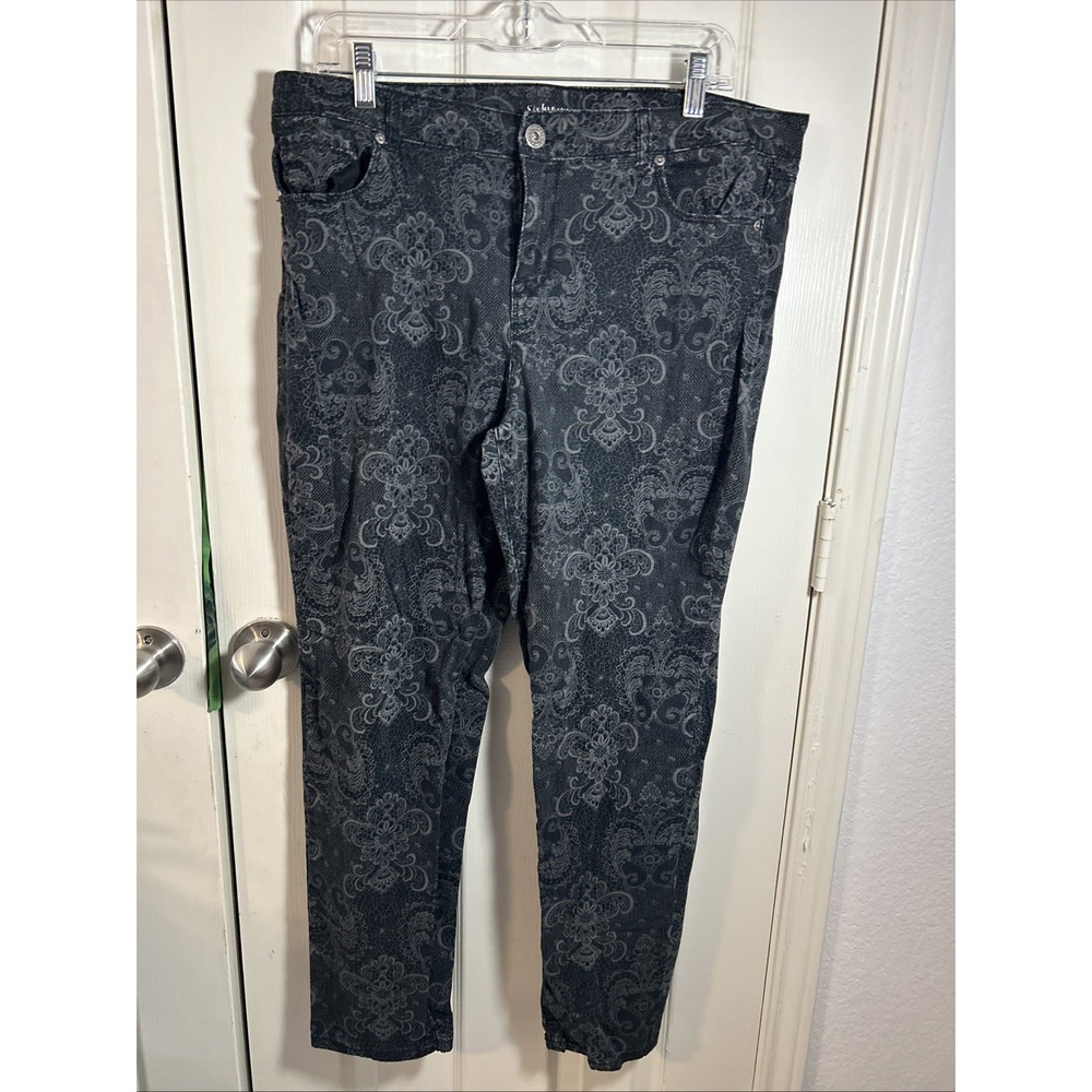 Style & Co Denim Women's Jeans Black 14 Stretchโ Curvy Skinny Leg